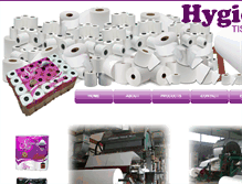 Tablet Screenshot of hygienictissuemill.com